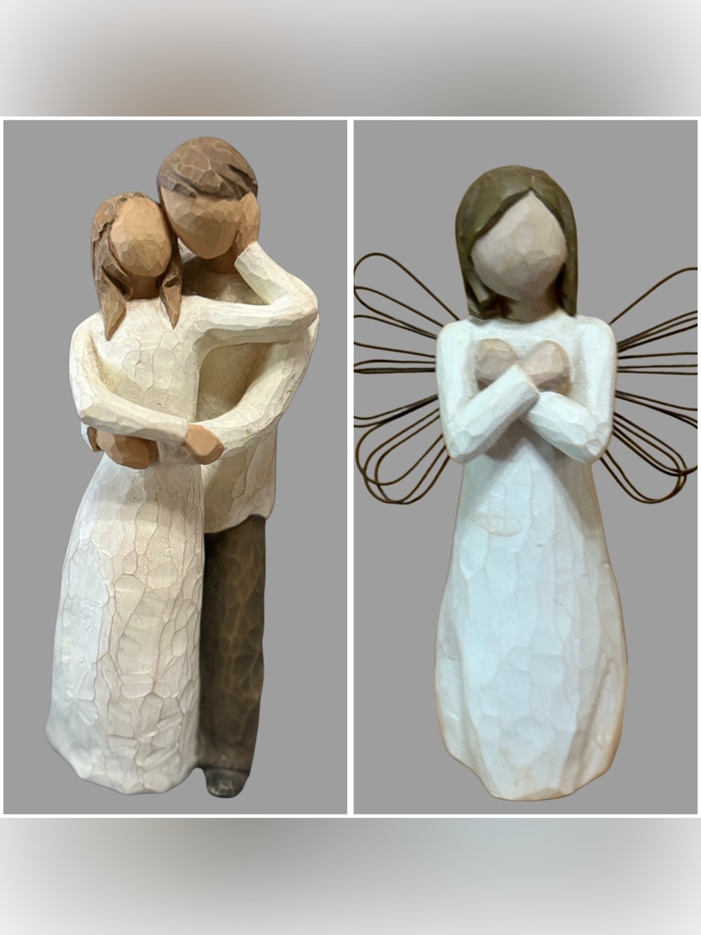 Willow Tree ~ Lot Of 2 ~ TOGETHER & SIGN FOR LOVE ANGEL, Both In Excellent Cond.